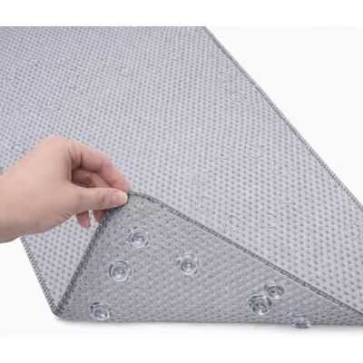 Elaine Karen Deluxe Bathtub Mat Non Slip, Soft Foam Bath Mats for Bathroom Tub, Bathtub Mat with Drain Holes, Suction Cups- 36” X 17” Grey Elaine Karen Deluxe Bathtub Mat Non Slip, Soft Foam Bath Mats for Bathroom Tub, Bathtub Mat with Drain Holes, Suction Cups- 36” X 17” Grey