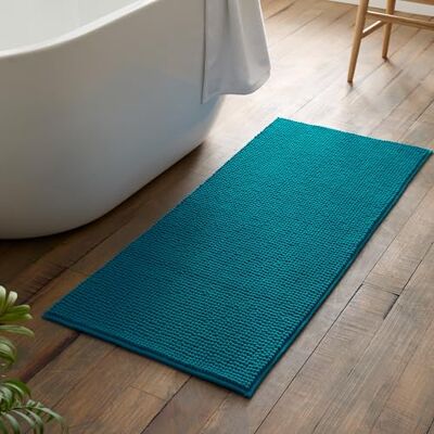 Catherine Lansfield Bobble 50x120cm Bath Runner Teal Green Catherine Lansfield Bobble 50x120cm Bath Runner Teal Green
