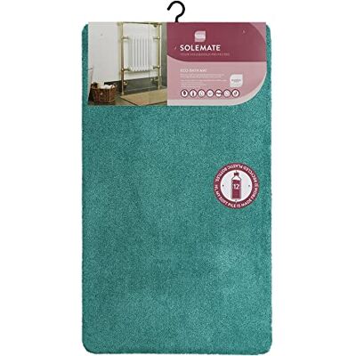 JVL - Solemate Eco-Bath Mat - Teal - 60x100cm - Bath Mat JVL - Solemate Eco-Bath Mat - Teal - 60x100cm - Bath Mat