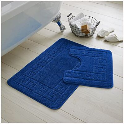 GC GAVENO CAVAILIA Gaveno Cavailia Super Absorbent 2 PIECE GREEK BATH SET Royal Blue 75 x 50 x 2 cm 42070146 GC GAVENO CAVAILIA Gaveno Cavailia Super Absorbent 2 PIECE GREEK BATH SET Royal Blue 75 x 50 x 2 cm 42070146