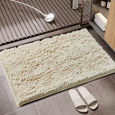 GC GAVENO CAVAILIA Faux Fur Cream Bath Mat 1Piece Bathroom Mat Fluffy Rug Large Bath Mat Non Slip 50 x 80cm Super Absorbent & Quick Dry Thick Shaggy Bathmat Extra Soft Pedestal Mats GC GAVENO CAVAILIA Faux Fur Cream Bath Mat 1Piece Bathroom Mat Fluffy Rug Large Bath Mat Non Slip 50 x 80cm Super Absorbent & Quick Dry Thick Shaggy Bathmat Extra Soft Pedestal Mats