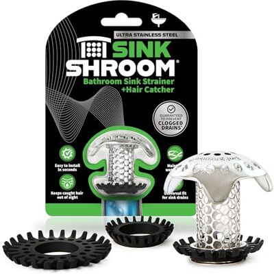 Stainless Steel Bathroom Sink Drain Protector - SinkDrain Protector Stainless Steel Bathroom Sink Drain Protector - SinkDrain Protector