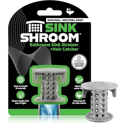 TubShroom SinkShroom Neutral Gray, Synthetic, One Size TubShroom SinkShroom Neutral Gray, Synthetic, One Size