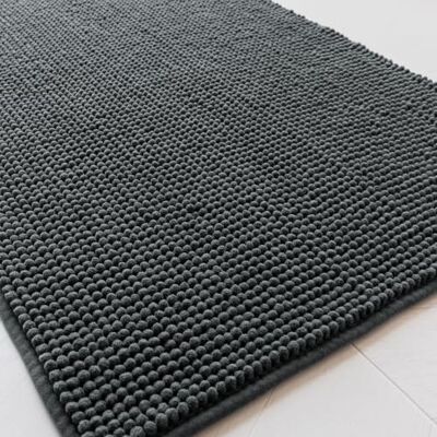 Sonive Microfibre Bath Mat, Machine-Washable Quick Dry Bath Mat Soft Bathroom Mat, Microfiber Fluffy Shaggy Toilet Rug, for Bathroom, Dark Gray Sonive Microfibre Bath Mat, Machine-Washable Quick Dry Bath Mat Soft Bathroom Mat, Microfiber Fluffy Shaggy Toilet Rug, for Bathroom, Dark Gray