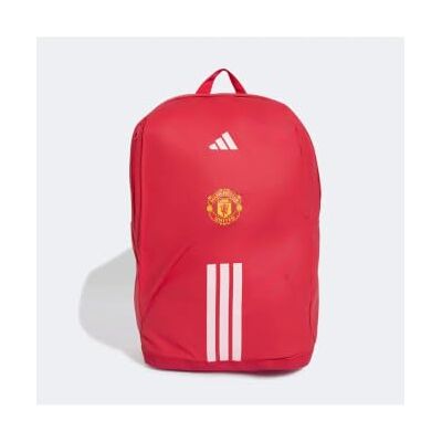 adidas Unisex Manchester United Backpack, mufc red/white, One Size adidas Unisex Manchester United Backpack, mufc red/white, One Size