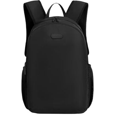 Travelon Unisex's Packable Daypack, Black, 11”W x 17”H x 7”D Travelon Unisex's Packable Daypack, Black, 11”W x 17”H x 7”D