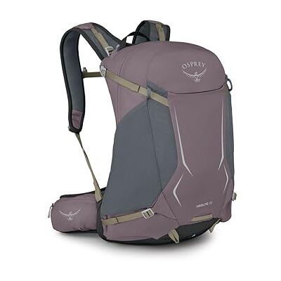 Osprey Hikelite Unisex Hiking Bag, 28L, Graphite Purple Osprey Hikelite Unisex Hiking Bag, 28L, Graphite Purple