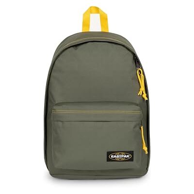 EASTPAK Out of Office Backpack 27L (44 x 29.5 x 22 cm), Laptop Backpack 13-15", Durable Water-Resistant School & Work Daypack with Padded Straps Kontrast Khaki Yellow EASTPAK Out of Office Backpack 27L (44 x 29.5 x 22 cm), Laptop Backpack 13-15", Durable Water-Resistant School & Work Daypack with Padded Straps Kontrast Khaki Yellow
