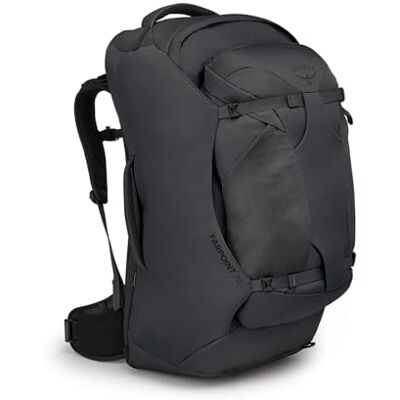 Osprey Farpoint Men's Travel Pack, 70L, Tunnel Vision Grey, O/S Osprey Farpoint Men's Travel Pack, 70L, Tunnel Vision Grey, O/S