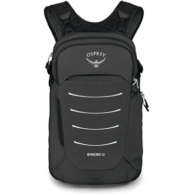 Osprey Syncro Men's Biking Backpack, 12L, Raven Black Osprey Syncro Men's Biking Backpack, 12L, Raven Black