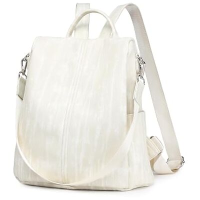 Miss Lulu Women Travel Backpack Small Rucksack Anti-theft Nylon Travel Backpack Purses Ladies Design Handbag Girls Waterproof Shoulder Bag for School Cyclism (BEIGE) Miss Lulu Women Travel Backpack Small Rucksack Anti-theft Nylon Travel Backpack Purses Ladies Design Handbag Girls Waterproof Shoulder Bag for School Cyclism (BEIGE)
