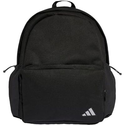 adidas Unisex Essentials Back To School Top Backpack, black/silver met., One size adidas Unisex Essentials Back To School Top Backpack, black/silver met., One size