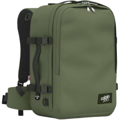 Cabinzero Classic Pro Backpack 32L, Carry On Flight Approved Cabin Bag & Hand Luggage with 15.6" Padded Laptop Sleeve & Waist Belt, Trolley Sleeve & Water-resistant Cabinzero Classic Pro Backpack 32L, Carry On Flight Approved Cabin Bag & Hand Luggage with 15.6" Padded Laptop Sleeve & Waist Belt, Trolley Sleeve & Water-resistant