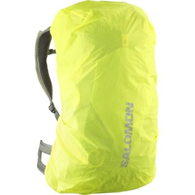 Salomon RAIN COVER MEDIUM Waterproof Ultra-Light Pack Cover, Adjustable Fit for 25-40L Bags, Bright Yellow Weather Protection, Reflective Design Salomon RAIN COVER MEDIUM Waterproof Ultra-Light Pack Cover, Adjustable Fit for 25-40L Bags, Bright Yellow Weather Protection, Reflective Design
