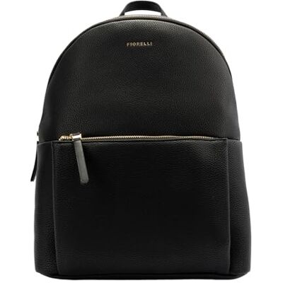 Fiorelli Women's Ally Large Backpack, Stylish Rucksack with Adjustable Straps & Pockets, Black Faux Leather Fiorelli Women's Ally Large Backpack, Stylish Rucksack with Adjustable Straps & Pockets, Black Faux Leather