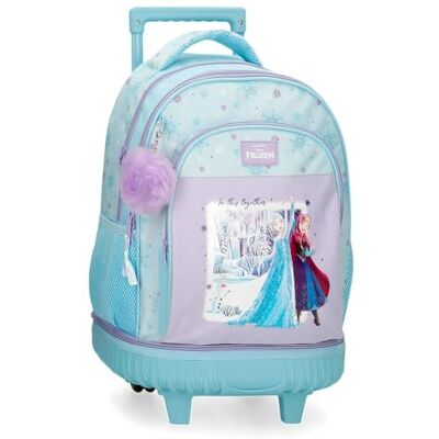 Disney Joumma Frozen in This Together Compact Detachable 2-Wheel Backpack Lilac 32x45x21 cm Polyester 30,2L Disney Joumma Frozen in This Together Compact Detachable 2-Wheel Backpack Lilac 32x45x21 cm Polyester 30,2L