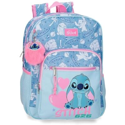 Disney Joumma Stitch Hearts School Backpack 15" Blue 30x38x12 cm Polyester 13.68L Disney Joumma Stitch Hearts School Backpack 15" Blue 30x38x12 cm Polyester 13.68L