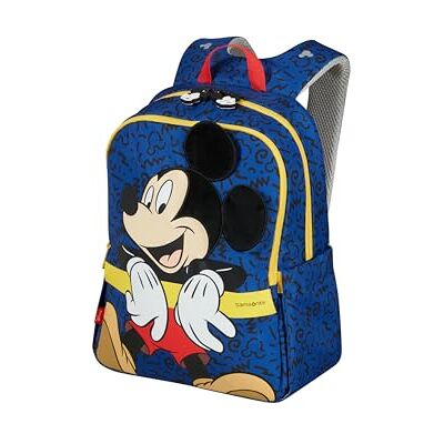 Samsonite Daydream Disney Mickey Mouse Kids Backpack, 36 cm, 15 L Ergonomic with Padded Shoulder Straps and Back Panel Reflective Details 2 Bottle Holders Mickey Happy Samsonite Daydream Disney Mickey Mouse Kids Backpack, 36 cm, 15 L Ergonomic with Padded Shoulder Straps and Back Panel Reflective Details 2 Bottle Holders Mickey Happy