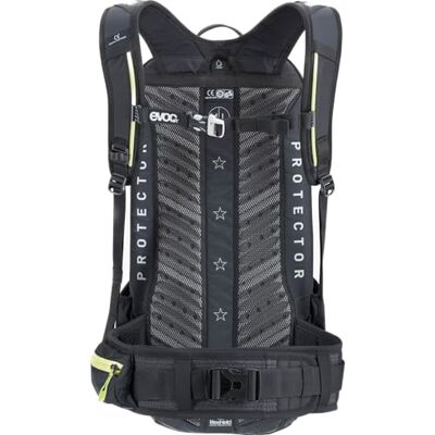 EVOC FR ENDURO BLACKLINE 16L Back Protector, Cycling backpack for Bike Tours & Trails (Size: S, LITESHIELD back protector TÜV/GS certified, ergonomic LITESHIELD SYSTEM AIR), Black EVOC FR ENDURO BLACKLINE 16L Back Protector, Cycling backpack for Bike Tours & Trails (Size: S, LITESHIELD back protector TÜV/GS certified, ergonomic LITESHIELD SYSTEM AIR), Black