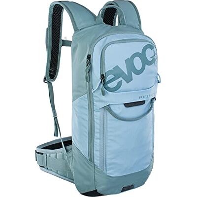 EVOC FR LITE RACE 10 protector backpack ideal for enduro races (very light, LITESHIELD BACK back protector, LITESHIELD SYSTEM AIR, tool compartment with access, Size: S), Copen Blue/Slate EVOC FR LITE RACE 10 protector backpack ideal for enduro races (very light, LITESHIELD BACK back protector, LITESHIELD SYSTEM AIR, tool compartment with access, Size: S), Copen Blue/Slate