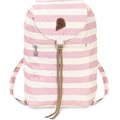 Invicta Backpack, VINTAGE HERITAGE; Minisac Drawstring Backpack, Casual Daypack, Unisex, One Size 8 LT, For Day Trips & Free Time, with Hip-Belt, packable, Italian Design, bicolor rosa/white Invicta Backpack, VINTAGE HERITAGE; Minisac Drawstring Backpack, Casual Daypack, Unisex, One Size 8 LT, For Day Trips & Free Time, with Hip-Belt, packable, Italian Design, bicolor rosa/white
