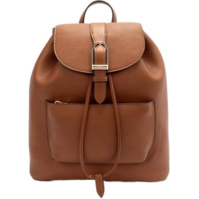Fiorelli Women's Etta Buckle Backpack, Stylish Drawstring Closure Rucksack with Statement Buckle Detail, Faux Leather, Black Fiorelli Women's Etta Buckle Backpack, Stylish Drawstring Closure Rucksack with Statement Buckle Detail, Faux Leather, Black