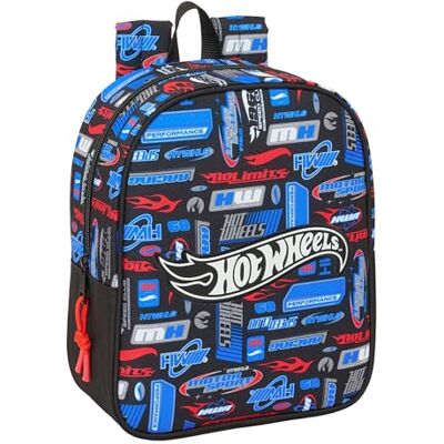 safta HOT WHEELS – Children's Backpack, Children's Backpack, School Backpack, Adaptable to Trolley, Ideal for Nursery, Comfortable and Versatile, Quality and Resistance, 22 x 10 x 27 cm, multicoloured safta HOT WHEELS – Children's Backpack, Children's Backpack, School Backpack, Adaptable to Trolley, Ideal for Nursery, Comfortable and Versatile, Quality and Resistance, 22 x 10 x 27 cm, multicoloured