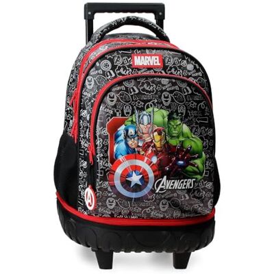 Disney Marvel Joumma Team Avengers 2-Wheel Backpack Black 32x45x21 cm PVC 30,24L Disney Marvel Joumma Team Avengers 2-Wheel Backpack Black 32x45x21 cm PVC 30,24L