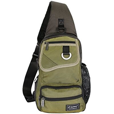 Vanlison Sling Bag Chest Shoulder Backpack Crossbody Multipurpose Daypack For Men Women Green Vanlison Sling Bag Chest Shoulder Backpack Crossbody Multipurpose Daypack For Men Women Green