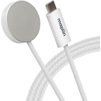 Maplin Magnetic Wireless Charger for Smart Watch USB-C Qi Compatible Maplin Magnetic Wireless Charger for Smart Watch USB-C Qi Compatible