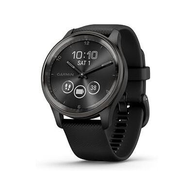 Garmin [Renewed vívomove Trend, 40mm Stylish Hybrid Smartwatch with Health and Fitness functions, Dynamic Watch Hands, Touchscreen Display and up to 5 days battery life, Black (Renewed) Garmin [Renewed vívomove Trend, 40mm Stylish Hybrid Smartwatch with Health and Fitness functions, Dynamic Watch Hands, Touchscreen Display and up to 5 days battery life, Black (Renewed)