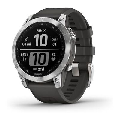 Garmin [Renewed fēnix 7 GPS 47mm Smartwatch, Multisport, Advanced Health & Training Features, Touchscreen & Buttons, up to 18 days battery life, Graphite (Renewed) Garmin [Renewed fēnix 7 GPS 47mm Smartwatch, Multisport, Advanced Health & Training Features, Touchscreen & Buttons, up to 18 days battery life, Graphite (Renewed)