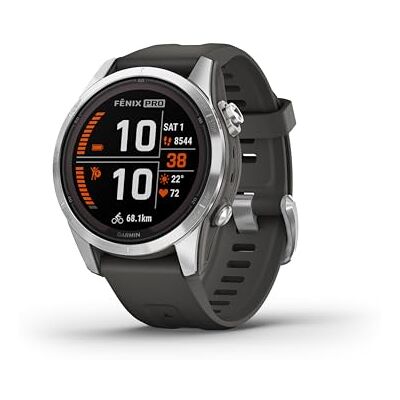 Garmin [Renewed fēnix 7S PRO GPS 42mm Smaller Smartwatch, Multisport, Advanced Health & Training Features, Touchscreen & Buttons, up to 11 days battery life, Graphite (Renewed) Garmin [Renewed fēnix 7S PRO GPS 42mm Smaller Smartwatch, Multisport, Advanced Health & Training Features, Touchscreen & Buttons, up to 11 days battery life, Graphite (Renewed)