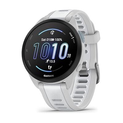 Garmin [Renewed Forerunner 165 Music GPS 43mm Running Smartwatch, Lightweight, AMOLED Touchscreen, Advanced Training & Insights, Safety & Tracking Features,up to 11 days Battery Life, White (Renewed) Garmin [Renewed Forerunner 165 Music GPS 43mm Running Smartwatch, Lightweight, AMOLED Touchscreen, Advanced Training & Insights, Safety & Tracking Features,up to 11 days Battery Life, White (Renewed)