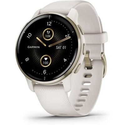 Garmin [ Renewed Venu 2 PLUS (45mm), AMOLED GPS Smartwatch with All-day Advanced Health and Fitness Features, Voice Functionality, Music Storage, Up to 9 days battery life, Ivory (Renewed) Garmin [ Renewed Venu 2 PLUS (45mm), AMOLED GPS Smartwatch with All-day Advanced Health and Fitness Features, Voice Functionality, Music Storage, Up to 9 days battery life, Ivory (Renewed)