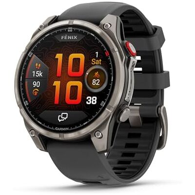 Garmin fēnix 8 Pro, 47mm LTE Premium multisport GPS smartwatch,AMOLED touch Screen,built in inReach technology, advanced health & training features,LED flashlight, up to 15 days battery life,Graphite Garmin fēnix 8 Pro, 47mm LTE Premium multisport GPS smartwatch,AMOLED touch Screen,built in inReach technology, advanced health & training features,LED flashlight, up to 15 days battery life,Graphite