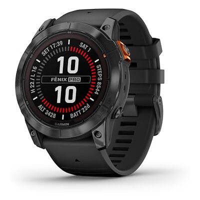Garmin [Renewed fēnix 7X PRO SOLAR GPS 51mm Premium Smartwatch, Multisport, Solar Charging, Advanced Training Features, Touchscreen & Buttons, Flash Light, up to 37 days battery, Black (Renewed) Garmin [Renewed fēnix 7X PRO SOLAR GPS 51mm Premium Smartwatch, Multisport, Solar Charging, Advanced Training Features, Touchscreen & Buttons, Flash Light, up to 37 days battery, Black (Renewed)