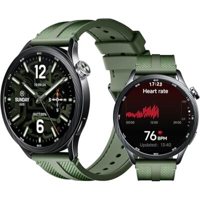 Xiaomi Watch S5 46mm, Smartwatch for Men and Women, 1.48" AMOLED, Fitness Tracker with Heart Rate/Sleep Monitoring, 21 days battery life, 150+ sports modes, dual-band GPS, NFC, Android&iOS, Green Xiaomi Watch S5 46mm, Smartwatch for Men and Women, 1.48" AMOLED, Fitness Tracker with Heart Rate/Sleep Monitoring, 21 days battery life, 150+ sports modes, dual-band GPS, NFC, Android&iOS, Green