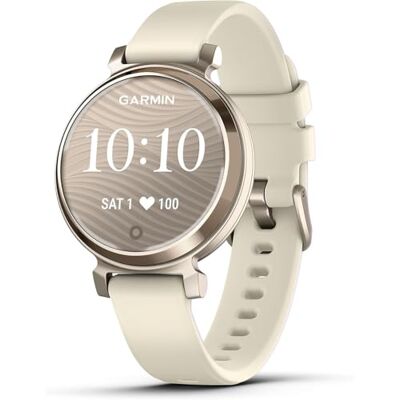 Garmin [Renewed Lily 2, Stylish Small 35mm Smartwatch and Fitness Tracker with Hidden Display, Patterned Lens, Bright Touchscreen Display and up to 5 days battery life, Coconut (Renewed) Garmin [Renewed Lily 2, Stylish Small 35mm Smartwatch and Fitness Tracker with Hidden Display, Patterned Lens, Bright Touchscreen Display and up to 5 days battery life, Coconut (Renewed)
