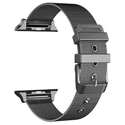 Cool Band for Apple Watch Series 1/2 / 3/4 / 5/6 / 7 / SE (38/40 / 41 mm) Metal Black Cool Band for Apple Watch Series 1/2 / 3/4 / 5/6 / 7 / SE (38/40 / 41 mm) Metal Black