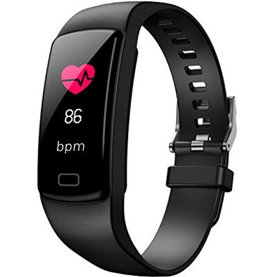 JCDBT Sport Smartwatch Activity and Fitness Tracker: Heart Rate, Sleep Monitor, Calorie and Step Counter, IP67 Waterproof Black JCDBT Sport Smartwatch Activity and Fitness Tracker: Heart Rate, Sleep Monitor, Calorie and Step Counter, IP67 Waterproof Black