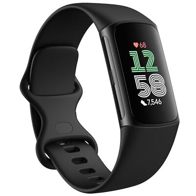 Fitbit Google Charge 6 Activity Tracker with 3 Months Google Health Membership Included, 7 Days Battery Life and Google Wallet and Maps, Obsidian/Black Aluminum Fitbit Google Charge 6 Activity Tracker with 3 Months Google Health Membership Included, 7 Days Battery Life and Google Wallet and Maps, Obsidian/Black Aluminum