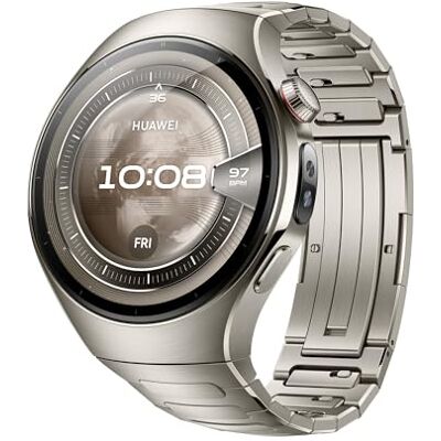 Huawei WATCH 5, 46mm Smart Watch, Multi-sensing X-TAP, Health MOT, Real-Time Fingertip Blood Oxygen, up to 11 Days Battery Life, eSIM, iOS & Android, +12 Month Extra Warranty Huawei WATCH 5, 46mm Smart Watch, Multi-sensing X-TAP, Health MOT, Real-Time Fingertip Blood Oxygen, up to 11 Days Battery Life, eSIM, iOS & Android, +12 Month Extra Warranty