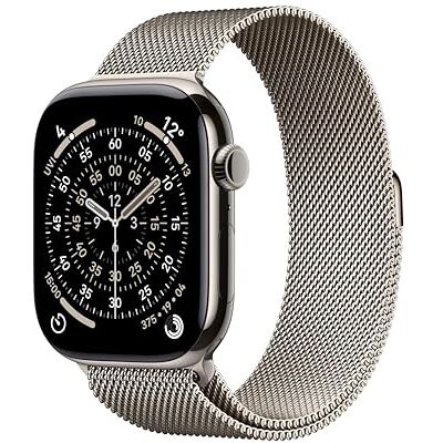 Apple Watch Series 11 GPS + Cellular 46mm Smartwatch with Natural Titanium Case with Natural Milanese Loop S/M. Sleep Score, Fitness Tracker, Health Monitoring, Always-On Display, Water Resistant Apple Watch Series 11 GPS + Cellular 46mm Smartwatch with Natural Titanium Case with Natural Milanese Loop S/M. Sleep Score, Fitness Tracker, Health Monitoring, Always-On Display, Water Resistant