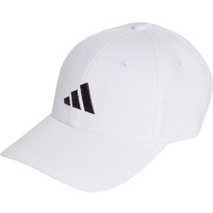 adidas Unisex Baseball Cotton New Logo Hat, White/Black, L-XL adidas Unisex Baseball Cotton New Logo Hat, White/Black, L-XL