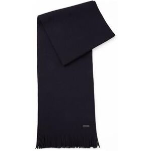 Boss Mens Albas Raschel-knit scarf in responsible virgin wool Boss Mens Albas Raschel-knit scarf in responsible virgin wool