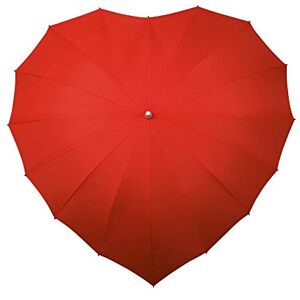 Falconetti Falcone Parapluie Droit Toile en Forme de Coeur Rouge Stick Umbrella, 80 cm, Red (Rouge) Falconetti Falcone Parapluie Droit Toile en Forme de Coeur Rouge Stick Umbrella, 80 cm, Red (Rouge)