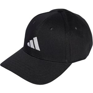 adidas Unisex Baseball Cotton New Logo Hat, Black/White, M-L adidas Unisex Baseball Cotton New Logo Hat, Black/White, M-L