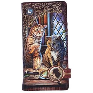 Nemesis Now Lisa Parker Purrlock Holmes Embossed Purse, Brown, 18.5cm Nemesis Now Lisa Parker Purrlock Holmes Embossed Purse, Brown, 18.5cm