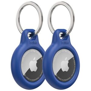 Belkin AirTag Case with Key Ring (Secure Holder Protective Cover for Air Tag with Scratch Resistance Accessory) – 2-pack, Blue, MSC002BTBL Belkin AirTag Case with Key Ring (Secure Holder Protective Cover for Air Tag with Scratch Resistance Accessory) – 2-pack, Blue, MSC002BTBL